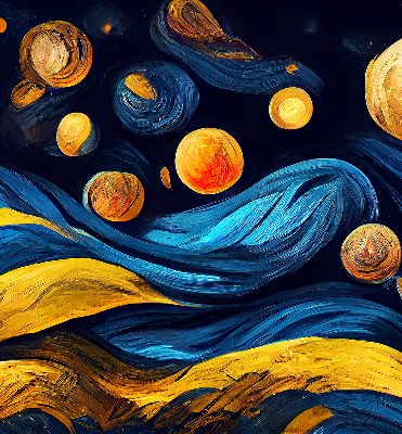 Roller blind for large window Planets