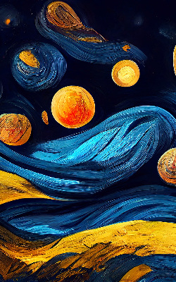 Roller blind for large window Planets