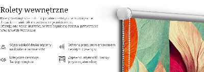Modern roller blind Flowers in abstraction