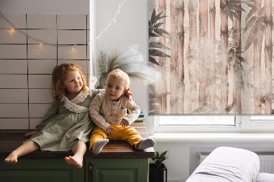 Fabric roller blind Leaves