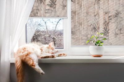 Fabric roller blind Leaves