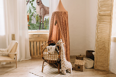 Modern roller blind Forest animals