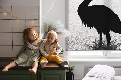 Fabric roller blind Herons
