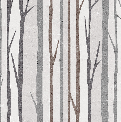 Modern roller blind Tree trunks
