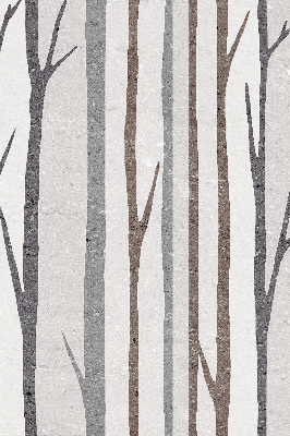 Modern roller blind Tree trunks