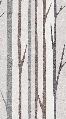 Modern roller blind Tree trunks