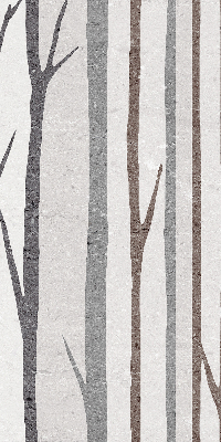 Modern roller blind Tree trunks