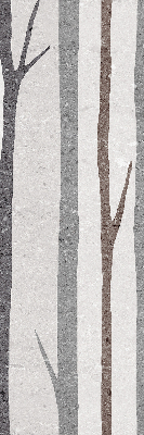 Modern roller blind Tree trunks