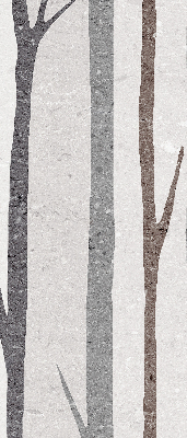 Modern roller blind Tree trunks