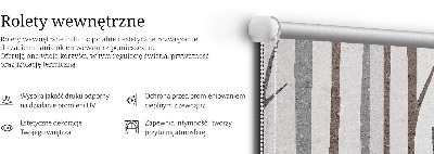 Modern roller blind Tree trunks