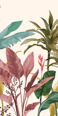 Roller blind for large window Colorful leaves