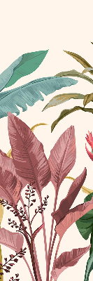 Roller blind for large window Colorful leaves