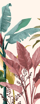 Roller blind for large window Colorful leaves