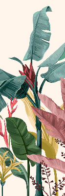Roller blind for large window Colorful leaves