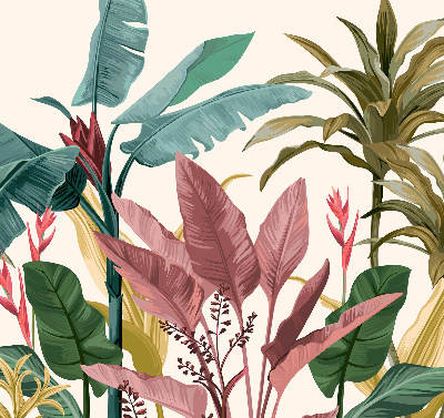 Roller blind for large window Colorful leaves