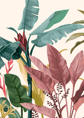 Roller blind for large window Colorful leaves