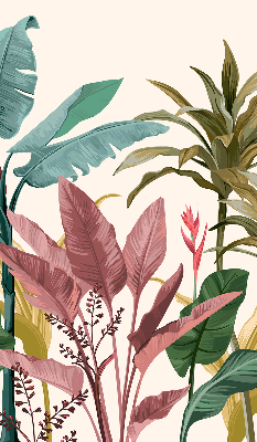 Roller blind for large window Colorful leaves
