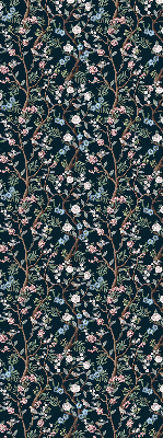 Fabric roller blind Flower vines