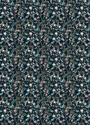 Fabric roller blind Flower vines