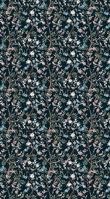 Fabric roller blind Flower vines
