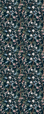 Fabric roller blind Flower vines