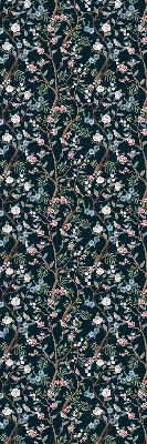 Fabric roller blind Flower vines