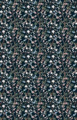 Fabric roller blind Flower vines