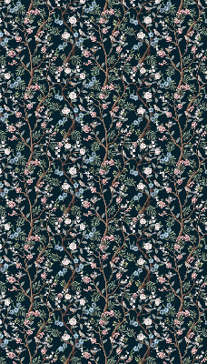 Fabric roller blind Flower vines
