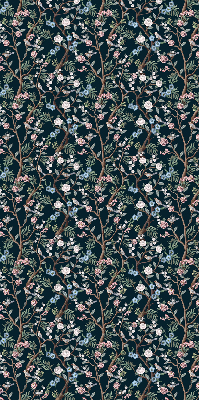 Fabric roller blind Flower vines