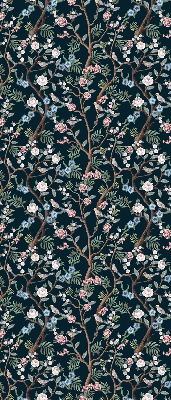 Fabric roller blind Flower vines