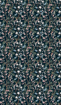 Fabric roller blind Flower vines