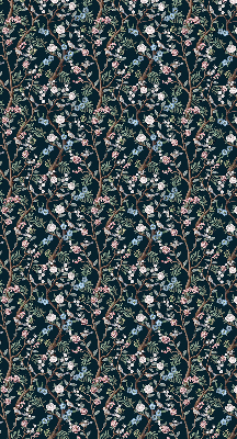 Fabric roller blind Flower vines