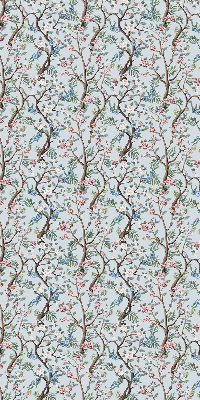 Modern roller blind Flower vines on a light background