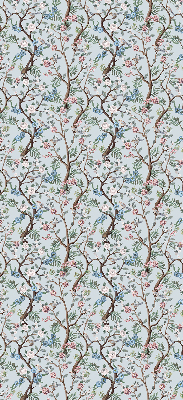 Modern roller blind Flower vines on a light background