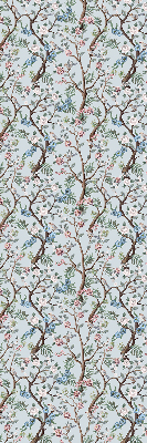 Modern roller blind Flower vines on a light background