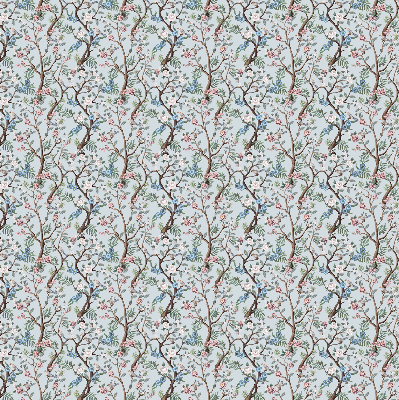 Modern roller blind Flower vines on a light background