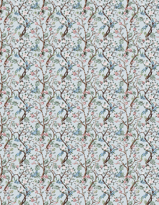 Modern roller blind Flower vines on a light background