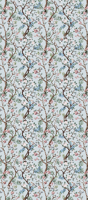 Modern roller blind Flower vines on a light background