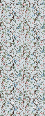Modern roller blind Flower vines on a light background
