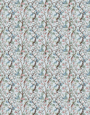 Modern roller blind Flower vines on a light background