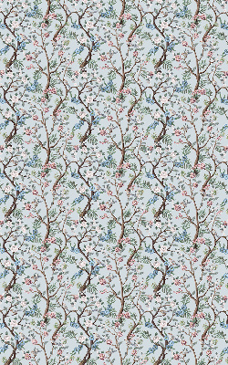 Modern roller blind Flower vines on a light background