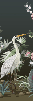 Fabric roller blind Birds by the tree