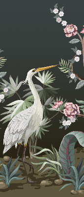 Fabric roller blind Birds by the tree