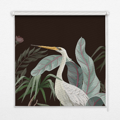 Modern roller blind Birds in the leaves