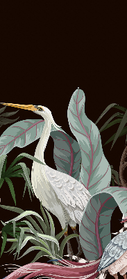 Modern roller blind Birds in the leaves