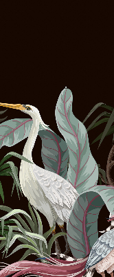 Modern roller blind Birds in the leaves