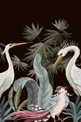 Modern roller blind Birds in the leaves