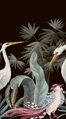 Modern roller blind Birds in the leaves