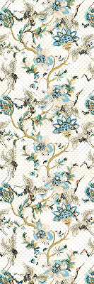 Fabric roller blind Flowers and birds