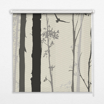 Fabric roller blind Trees